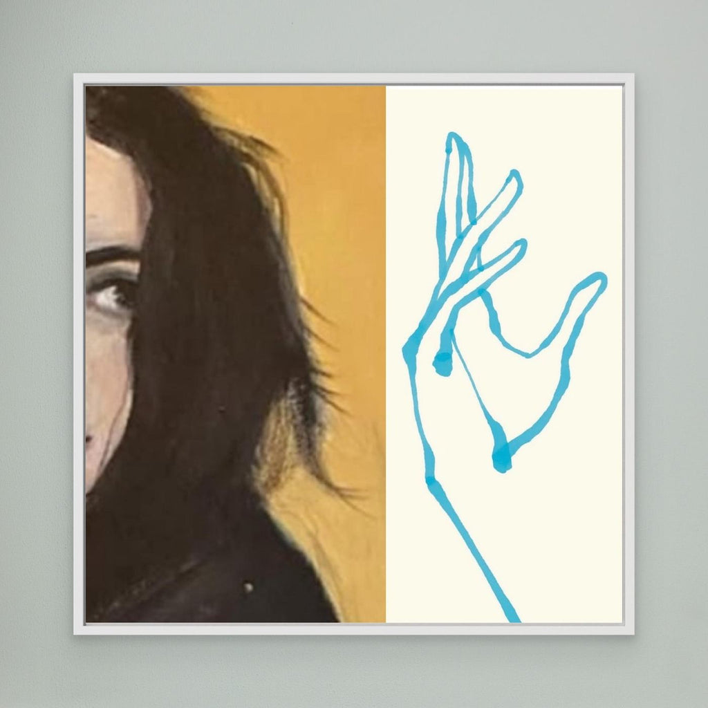 Blue hand
